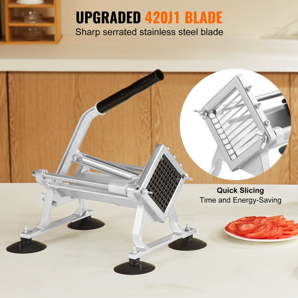 AY440-3 - Heavy-Duty Stainless Steel Vegetable Slicer for 3/8-Inch Cuts