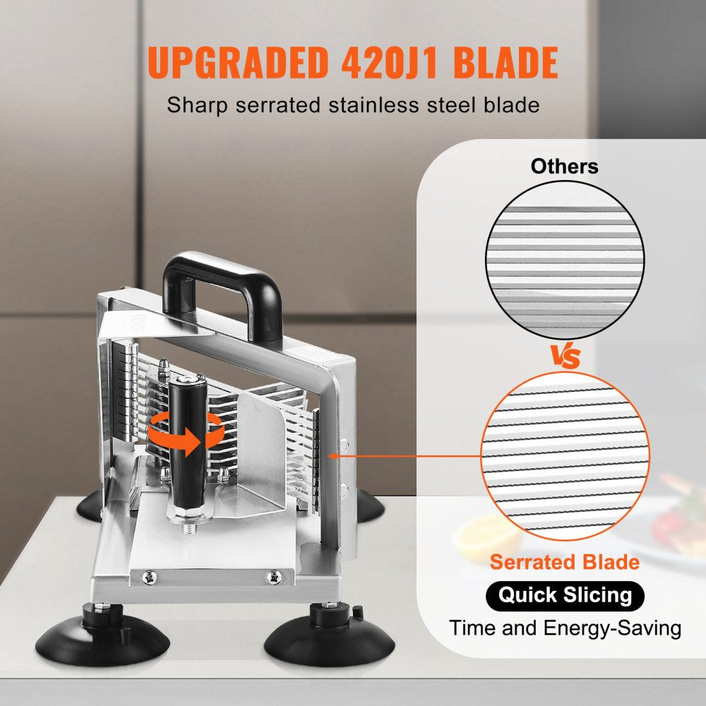 AY450-2 - Heavy-Duty Stainless Steel Tomato Slicer with 1/4 inch Blades