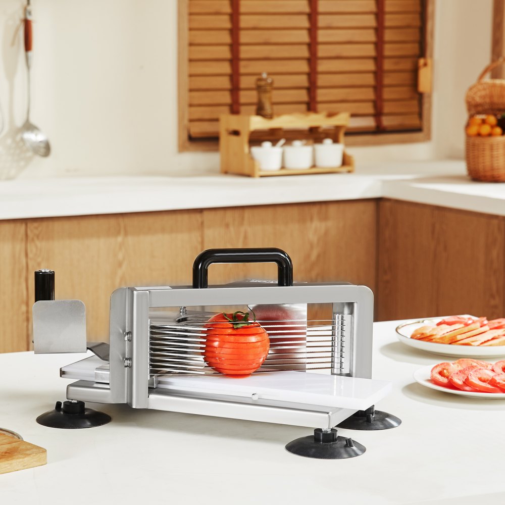 AY450-2 - Heavy-Duty Stainless Steel Tomato Slicer with 1/4 inch Blades