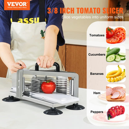 AY450-3 - Heavy-Duty Tomato Slicer with 3/8" Stainless Steel Blades