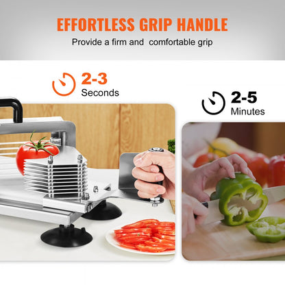 AY450-3 - Heavy-Duty Tomato Slicer with 3/8" Stainless Steel Blades