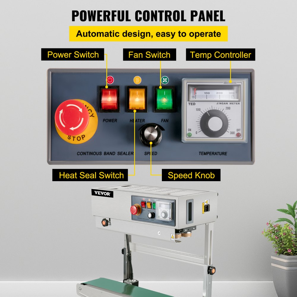 FRB-770 - Automatic Band Sealer with 0.24-0.59" Adjustable Width
