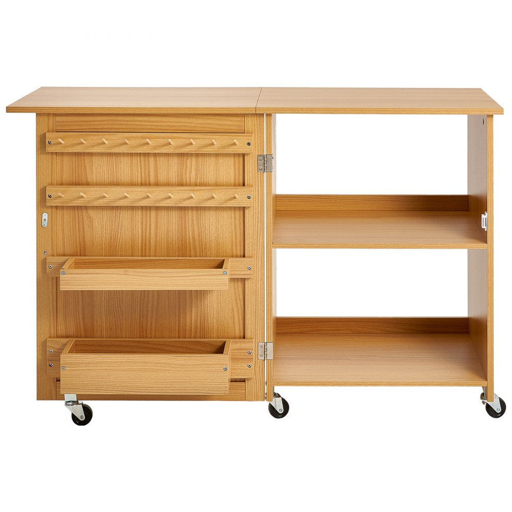 HL20240801 - 46" Folding Sewing Table with Storage & Weight Capacity of 88 lbs