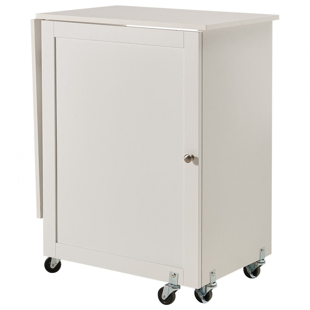 HL20240800 - 46" Folding Sewing Table with Storage Compartments