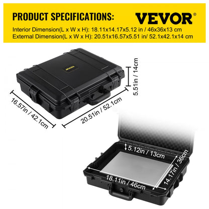 YF-4636 - Durable Waterproof Hard Case 20.51" x 16.57" for Electronics