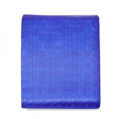 010970250496 - 10x12 ft Waterproof Poly Tarp, Rip-Proof & Easy to Secure