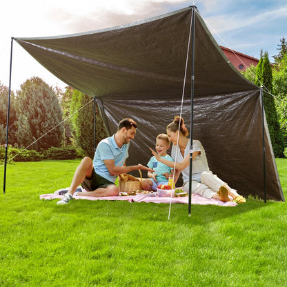 010862517071 - 10x12 ft Waterproof Poly Tarp with UV Resistance