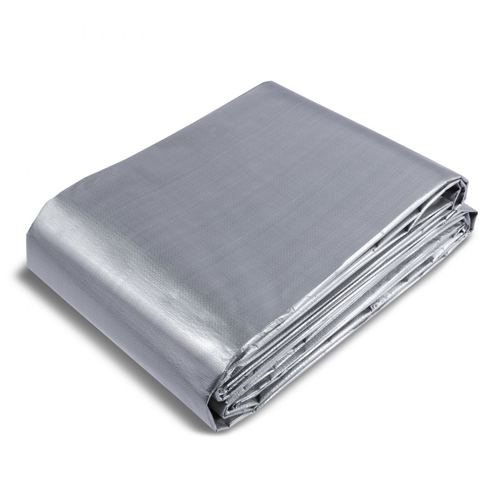 010862517071 - 10x12 ft Waterproof Poly Tarp with UV Resistance