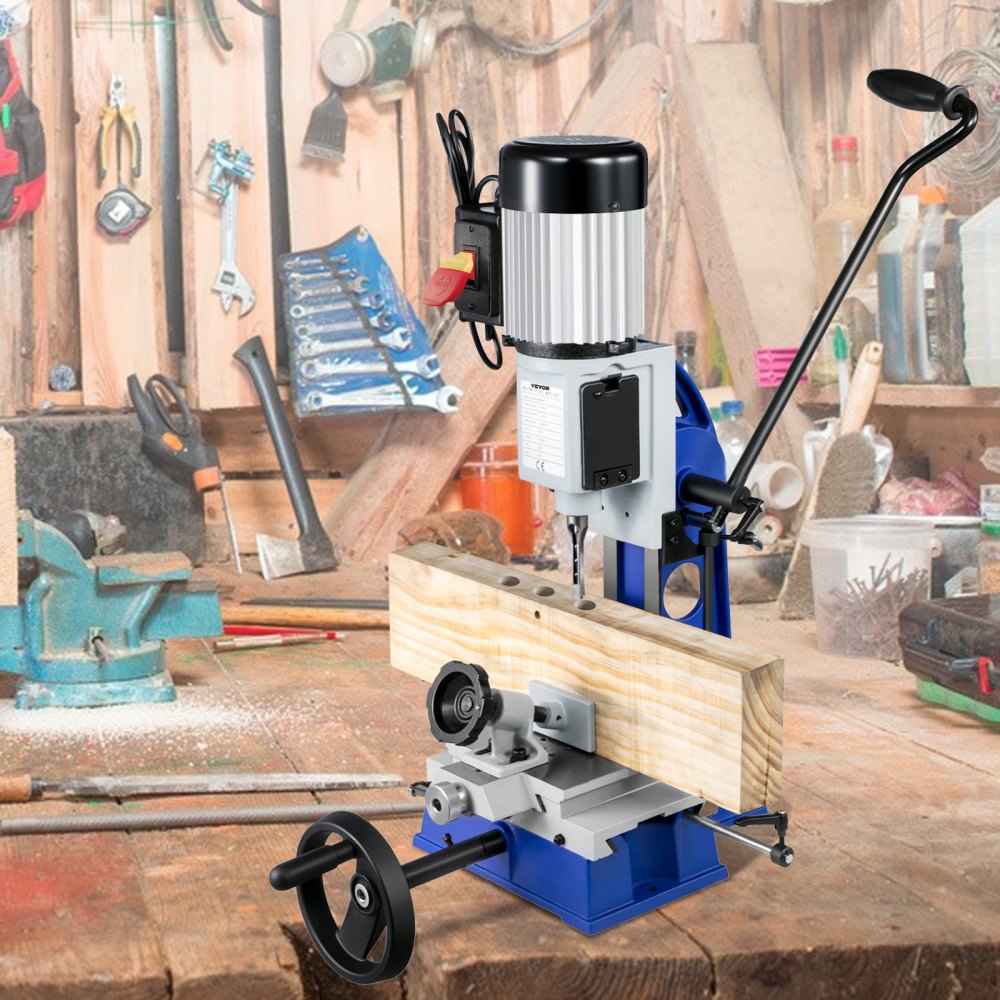 MS3816R - VEVOR 1/2" Mortise Machine with Adjustable Depth and Swiveling Base
