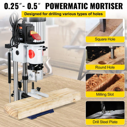 MS36127A3 - Heavy-Duty Mortise Machine with 3400 RPM Speed