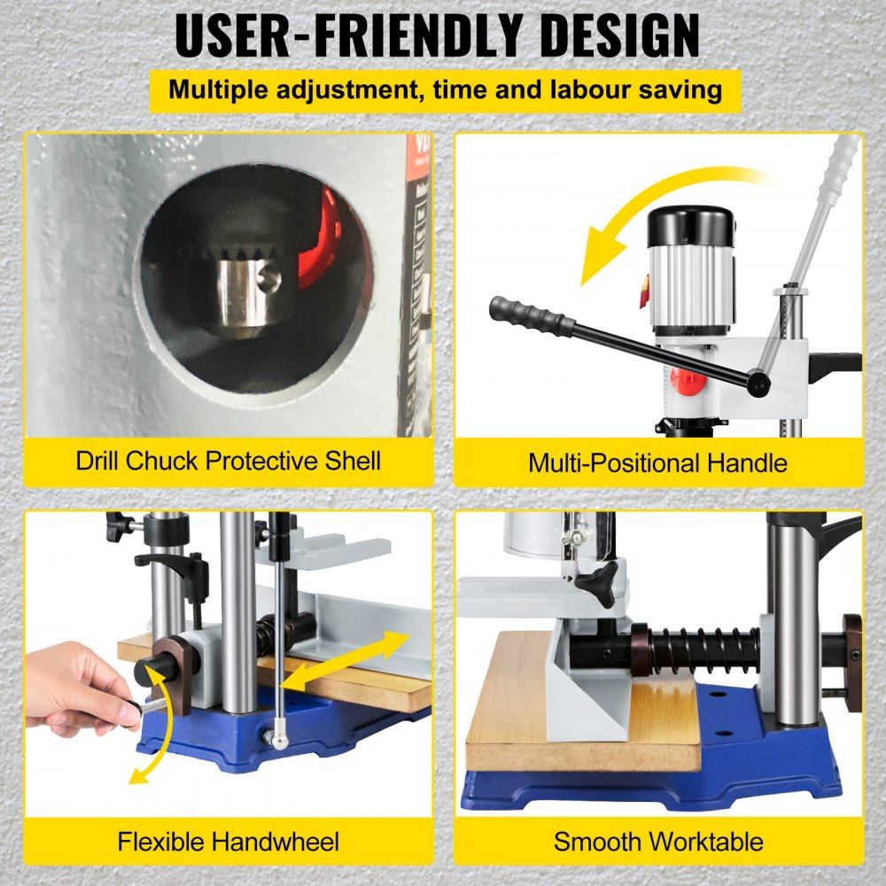 MS36127A3 - Heavy-Duty Mortise Machine with 3400 RPM Speed