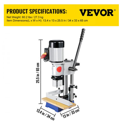 MS36127A3 - Heavy-Duty Mortise Machine with 3400 RPM Speed
