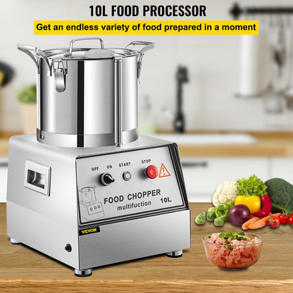 MP-FC310 - 10L Stainless Steel Food Processor with 1100W Power