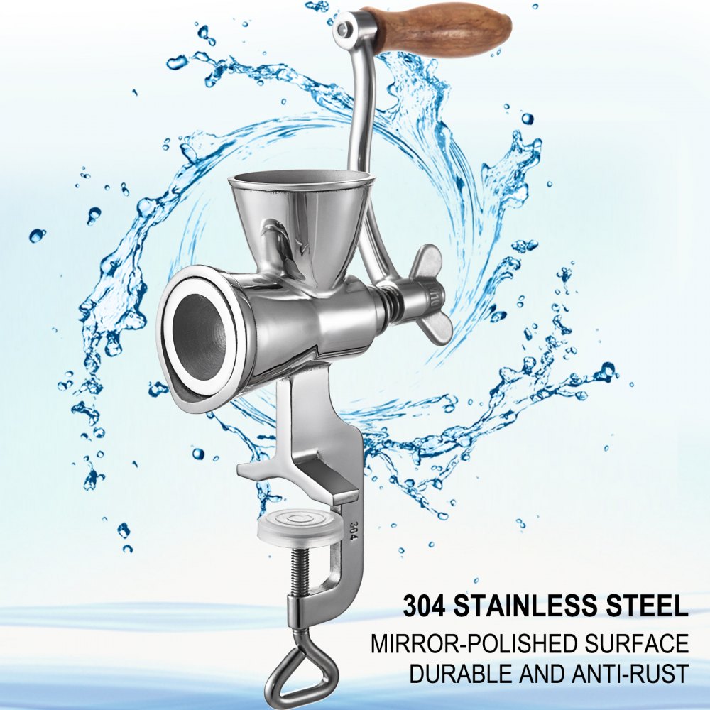 010471061777 - Durable Stainless Steel Grain Mill for Easy Table Grinding