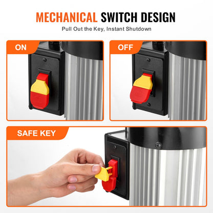 MS36127 - Sturdy Benchtop Mortise Machine with Safety Features