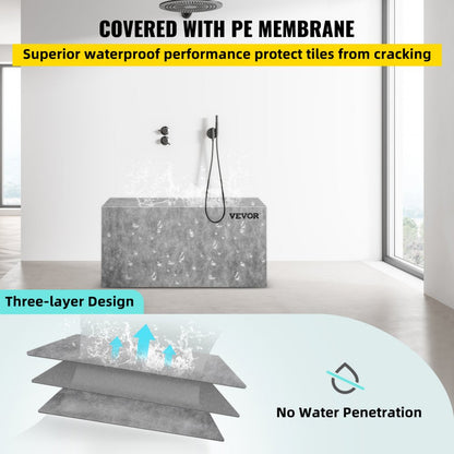 VV-FSLYD-Z38.2 - Waterproof Tileable Shower Seat for Comfort & Storage