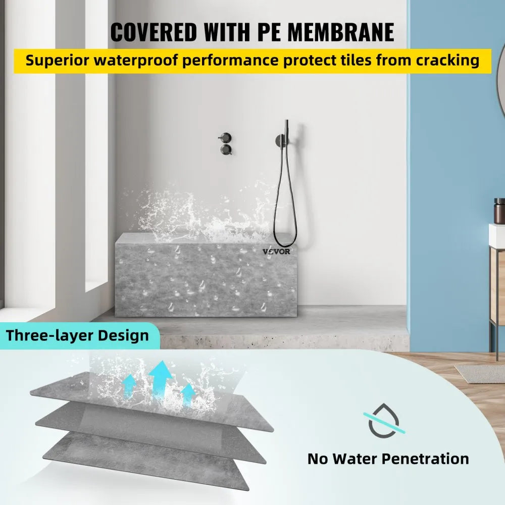 VV-FSLYD-S47.2 - Waterproof Tile Shower Seat for Comfortable Bathing