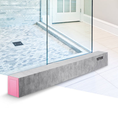 VV-LYDSB-60 - 60'' Waterproof XPS Shower Curb for DIY Bathroom Design