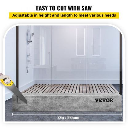 VV-LYDSB-38 - Durable Waterproof Shower Curb for Easy Bathroom DIY