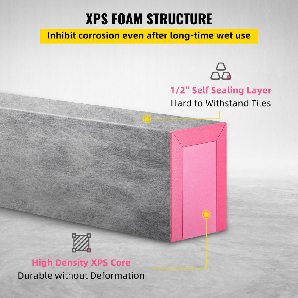 VV-LYDSB-38 - Durable Waterproof Shower Curb for Easy Bathroom DIY