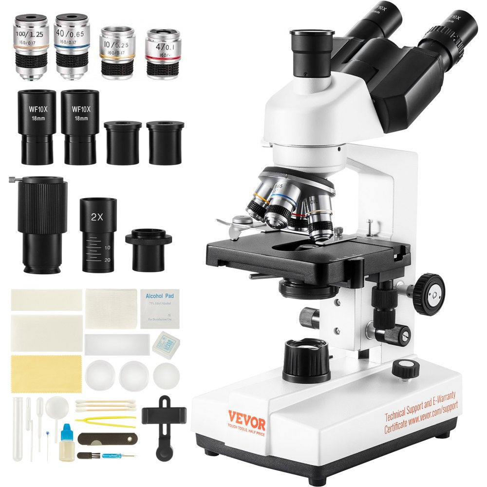 XSP-36TV - High-Def 40X-5000X Trinocular Microscope for Detailed Observations