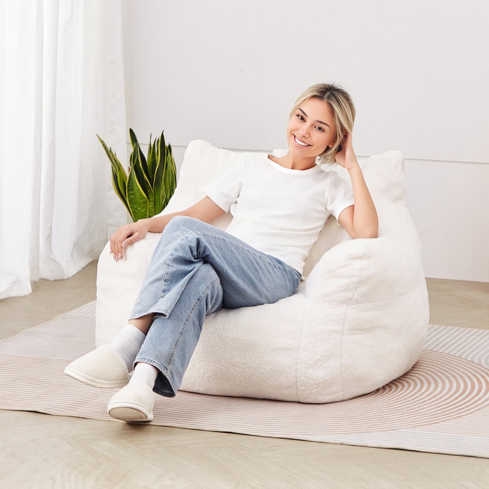 SM-SS-04 - Premium 3ft Memory Foam Bean Bag Chair for Relaxation