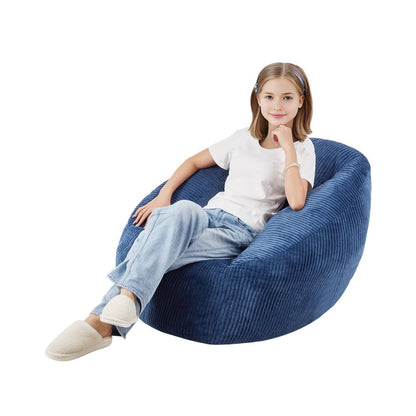 SM-SS-05 - 3ft Soft Fabric Bean Bag Chair with Memory Foam