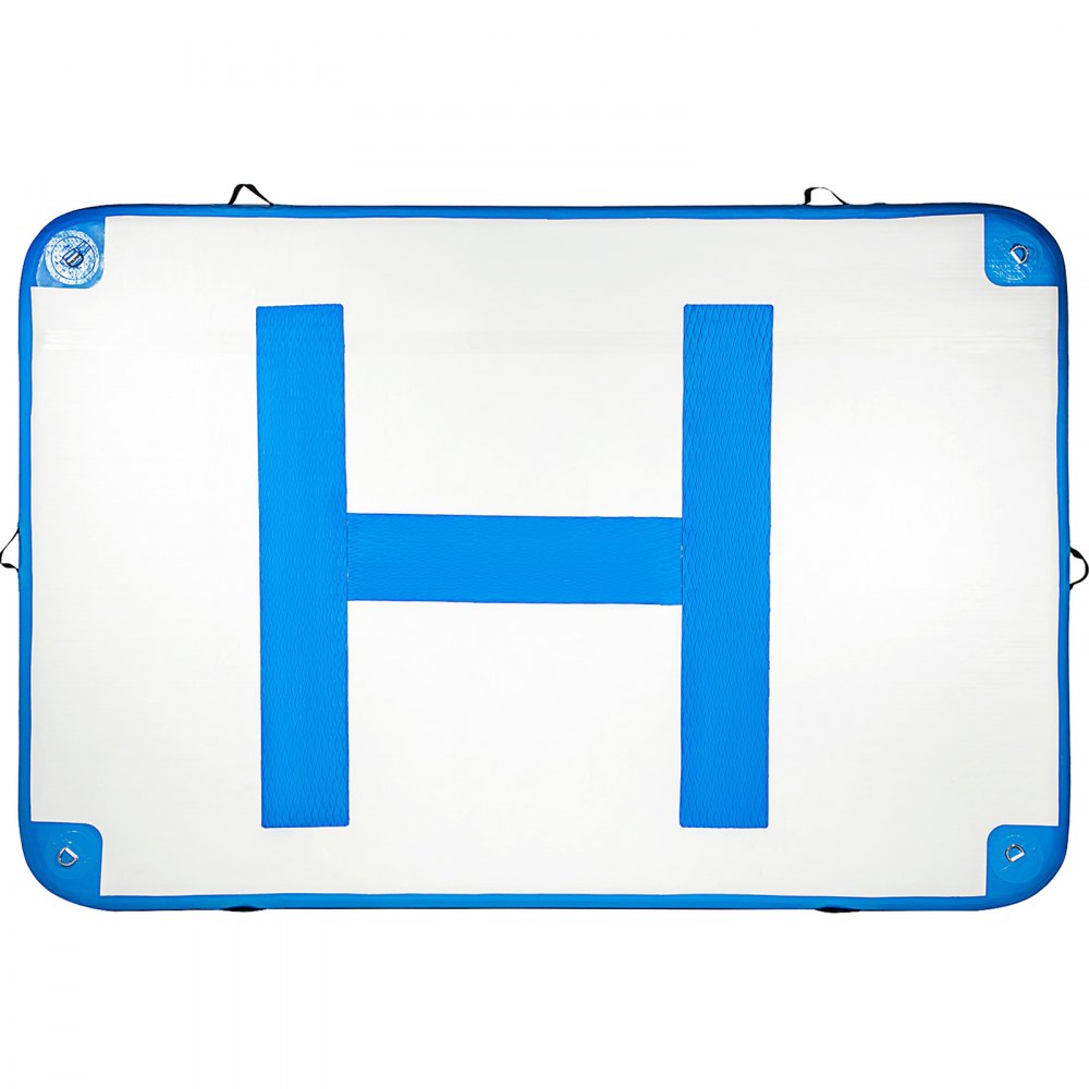 CQFT-8894 - Sturdy 10 x 6.5 ft Inflatable Dock Platform for 5-6 People