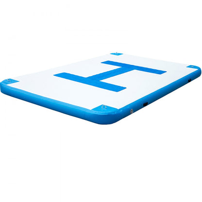 CQFT-8894 - Sturdy 10 x 6.5 ft Inflatable Dock Platform for 5-6 People