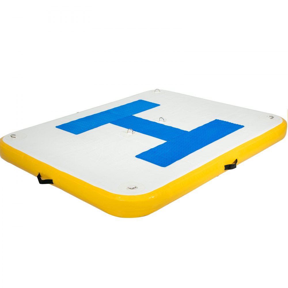 CQZP-8870 - 8x5 ft Inflatable Floating Dock with Electric Air Pump