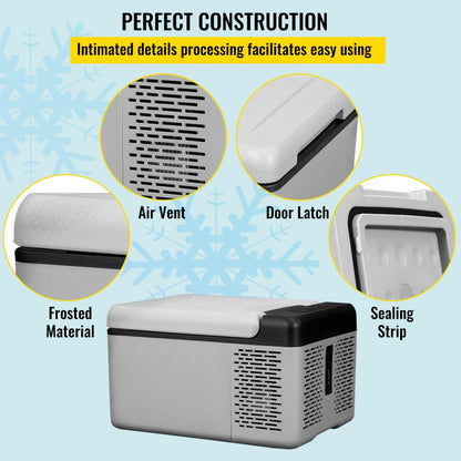 C9 - Compact 10 Qt Portable Fridge/Freezer with Digital Control Panel