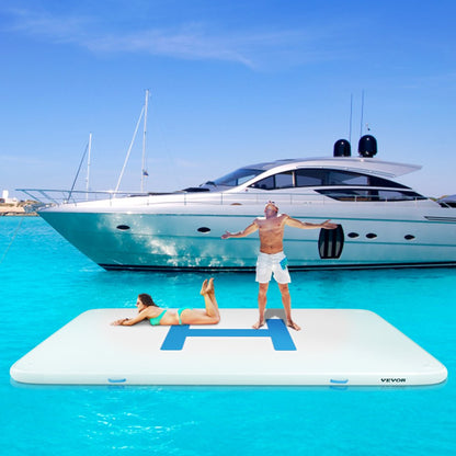 CQFT-7868 - Spacious 13'x6.5' Inflatable Dock with Non-Slip Surface