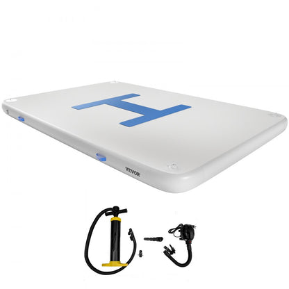 CQFT-7868 - Spacious 13'x6.5' Inflatable Dock with Non-Slip Surface