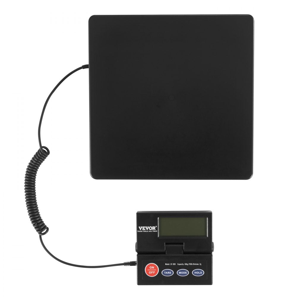 SF-890 - High Precision Digital Shipping Scale, 110lbs Capacity & Foldable LCD