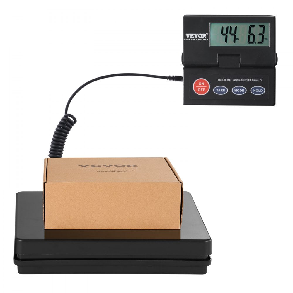SF-890 - High Precision Digital Shipping Scale, 110lbs Capacity & Foldable LCD