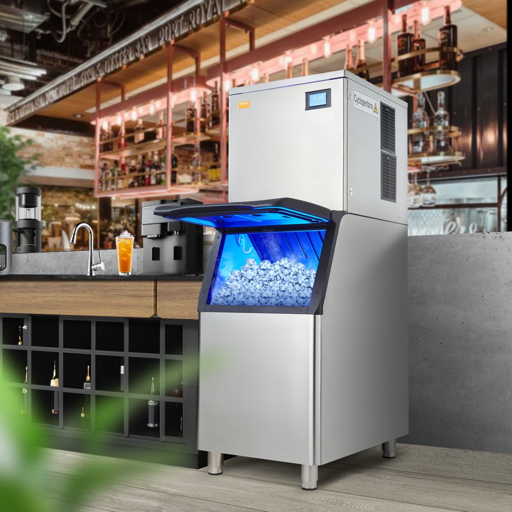 LB400TA - 400LBS/24H Commercial Ice Maker with 330.7LBS Storage Bin