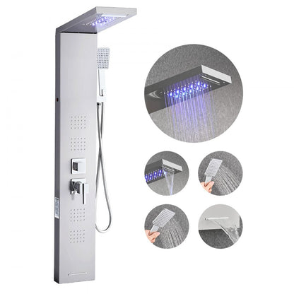 8124FL - Multifunctional Shower Panel with Rainfall & Waterfall Modes