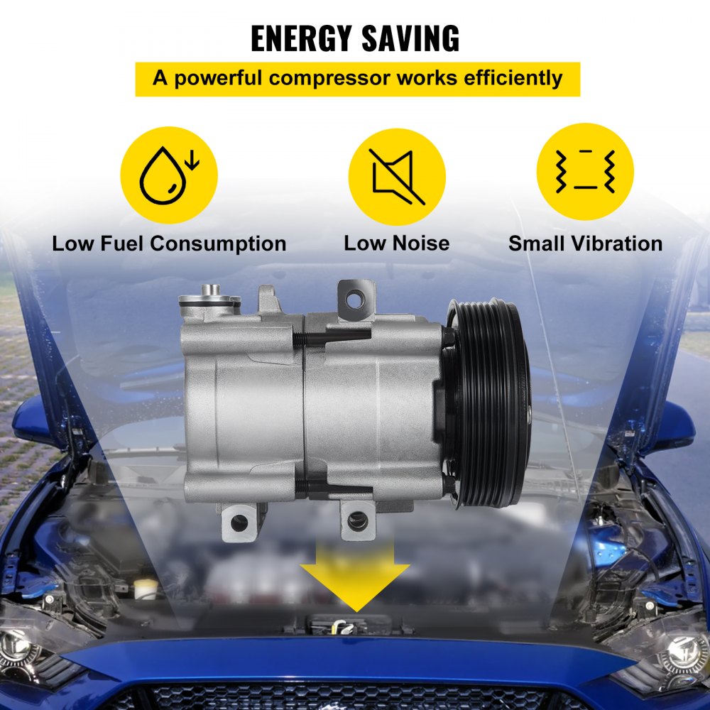 010192359360 - Durable A/C Compressor for 97-06 Ford F-150 4.2L