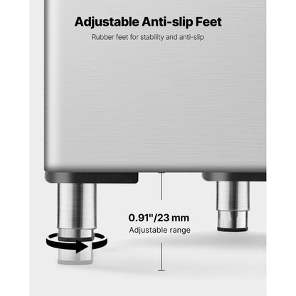 500Ib - 500 lbs VEVOR Ice Storage Bin with Water Filter & Drainage