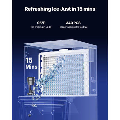 SKF-800BLS - 800 lbs/24h Stainless Steel Ice Maker Head for Commercial Use