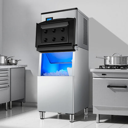 SKF-300BLS - Stainless Steel Ice Maker Machine, 300 lbs Output/Day
