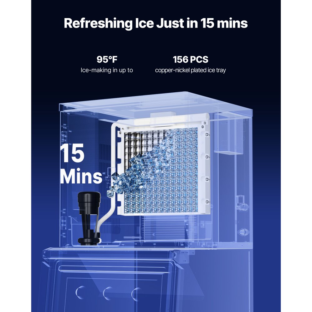 LB400TA - 400 lbs/Day Stainless Steel Ice Maker with Intelligent Control