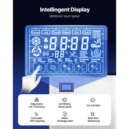 SKF-500BLS - Heavy-Duty Stainless Steel Ice Maker, 500 lbs/24hrs Production
