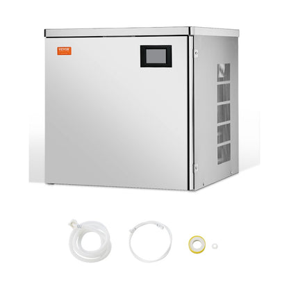LB550TA - 550 lbs/Day Stainless Steel Commercial Ice Maker with Storage