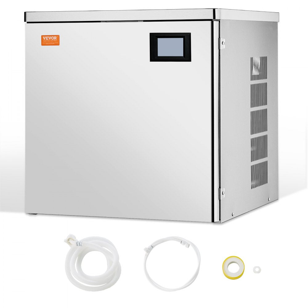 LB550TA - 550 lbs/Day Stainless Steel Commercial Ice Maker with Storage