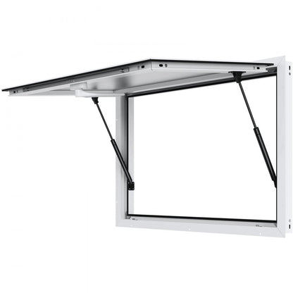 ptfwck - 36"x24" Aluminum Alloy Food Truck Window with Awning Door