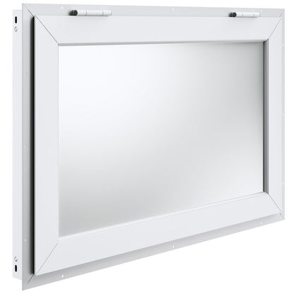 ptfwck - 36"x24" Aluminum Alloy Food Truck Window with Awning Door