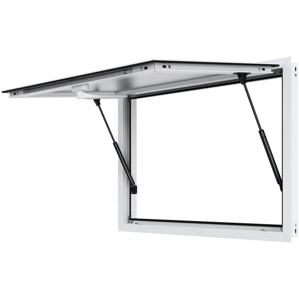 ptfwck - 36"x24" Aluminum Alloy Food Truck Window with Awning Door