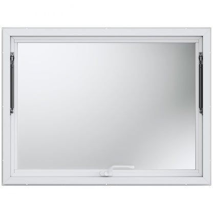 ptfwck 48"L x 36"W - Durable Aluminum Concession Window with 85° Opening Angle