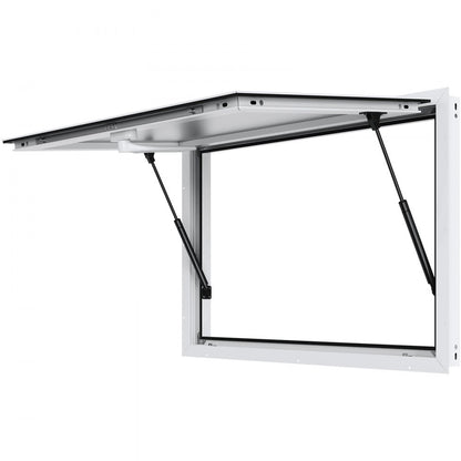 ptfwck 48"L x 36"W - Durable Aluminum Concession Window with 85° Opening Angle